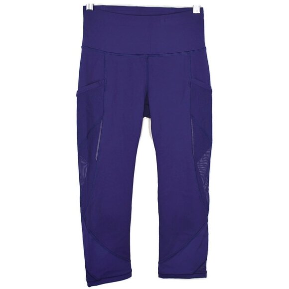lululemon Fast As Light Crops Size 4 in Emperor Blue - Picture 1 of 4